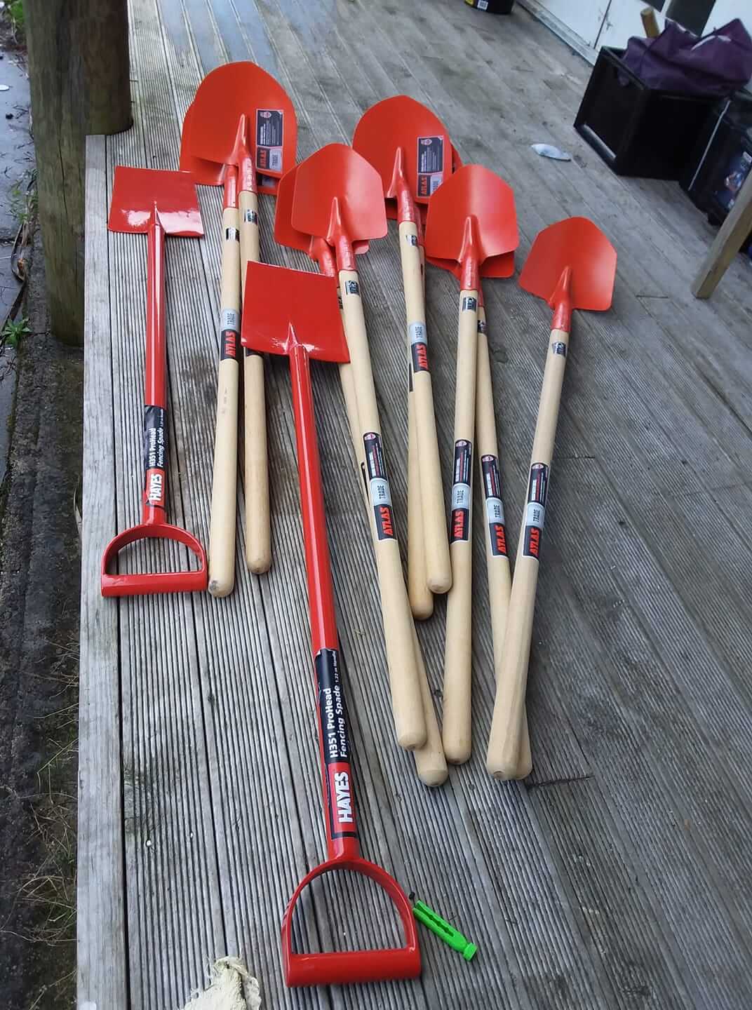 Thank you again goes out to Sharlene Wells and her whanau for purchasing these for Mareitu. Here are the spades and shovels for Mareitu. 2 long handled pro head spades, 4 large shovels for back fill, and 4 small shovels. An extra 1 was bought as there was extra money because we changed1 of the spades for a longer handled 1. I spoke with Sharlene Wells about the extra money and she said I could use it whichever way I saw fit.